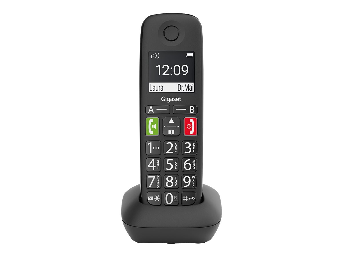 Gigaset E290HX - Schnurloses ErweiterungshandgerätECO DECTGAPCAT-iq - Schwarz