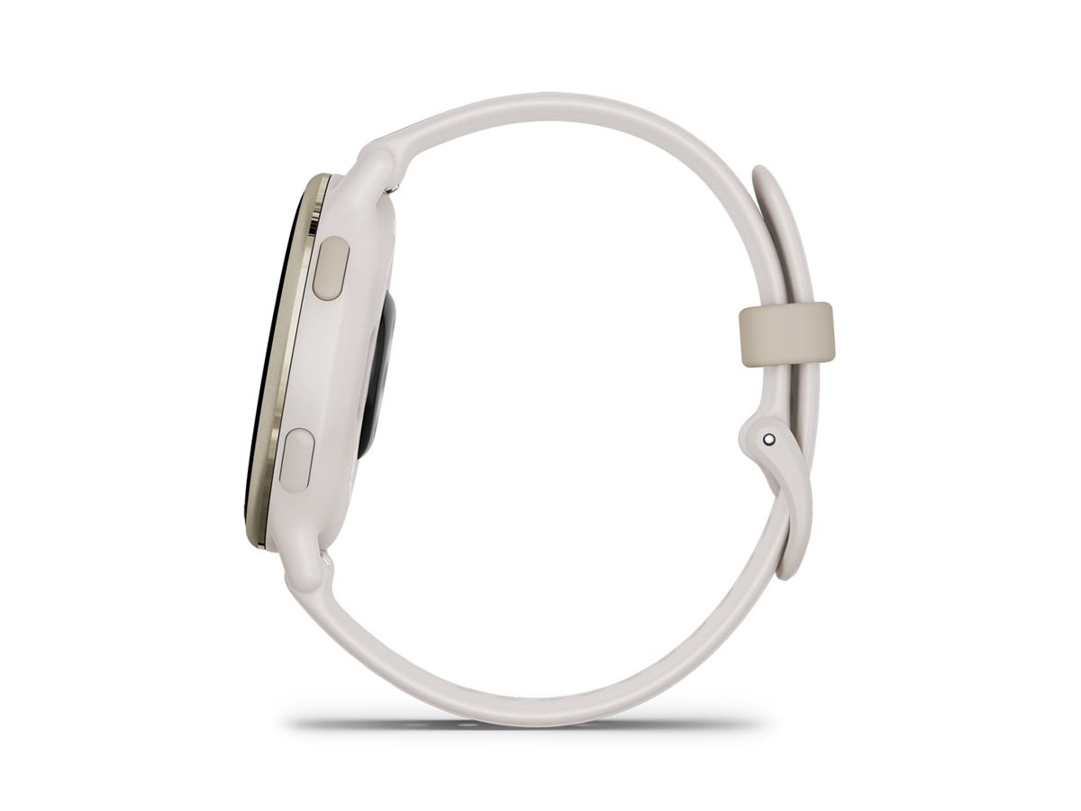 Garmin vívoactive 5 - Ivory - intelligente Uhr mit Band - Silikon - Handgelenkgröße: 125-190 mm - Anzeige 3.04 cm (1.2")4 GB - Bluetooth - ANT+ - Wi-Fi - 26 g