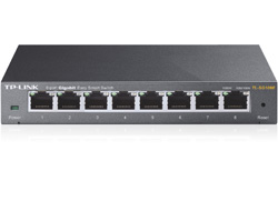 TP-LINK TL-SG108E, Managed, L2, Gigabit Ethernet (10/100/1000)8-Port-Gigabit-Managed Pro Switch