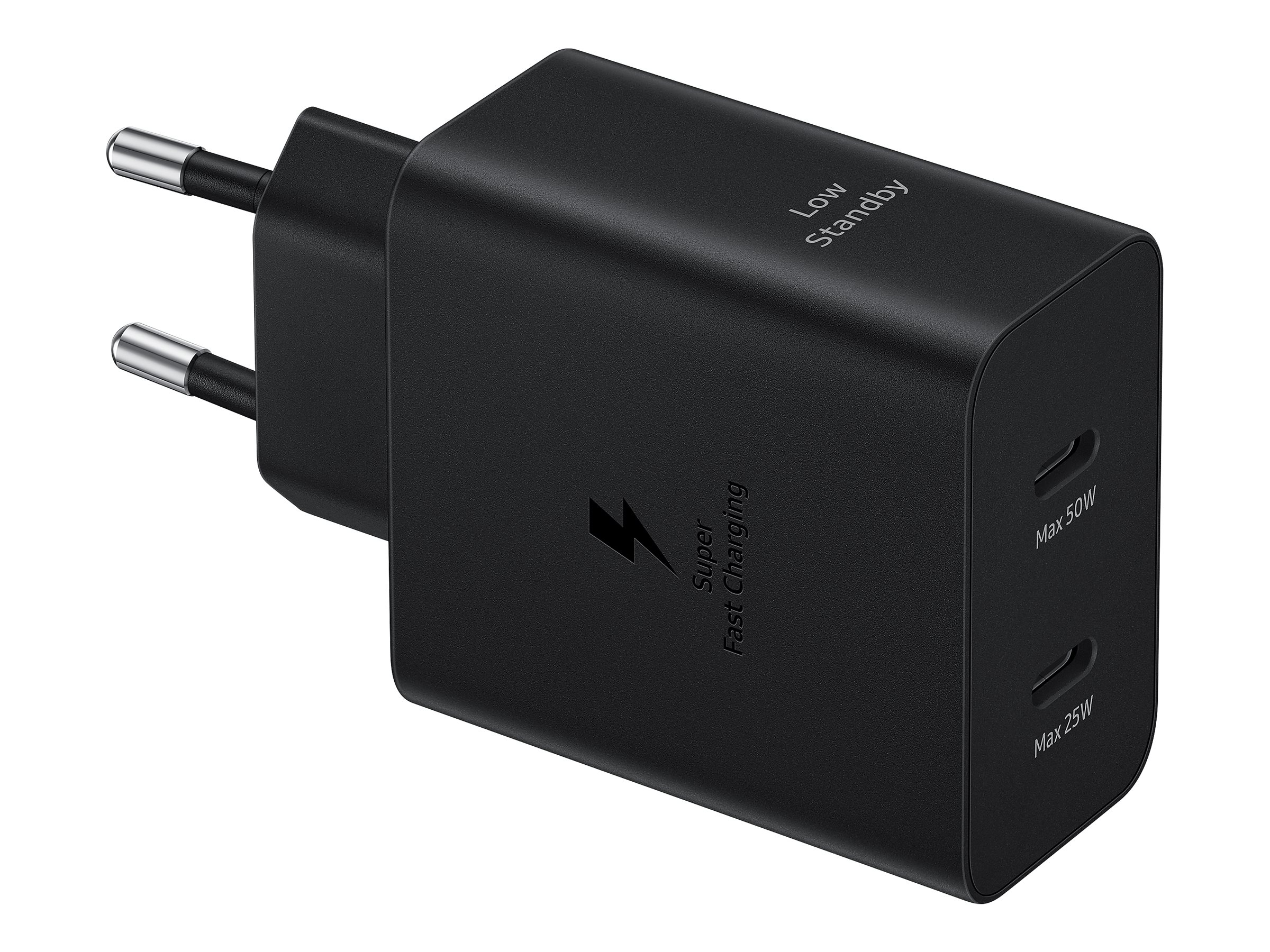 Samsung EP-T5020 - Netzteil - 50 Watt - 3 A - SFC 2.0, PD 3.0 (USB-C)auf Kabel: USB-C - Schwarz