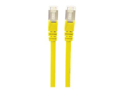 Intellinet Network Patch Cable, Cat7 Cable/Cat6A Plugs, 3m, Yellow, Copper, S/FTP, LSOH / LSZH, PVC, RJ45, Gold Plated Contacts, Snagless, Booted, , Polybag - Patch-Kabel - RJ-45 (M)zu RJ-45 (M) - 3 m