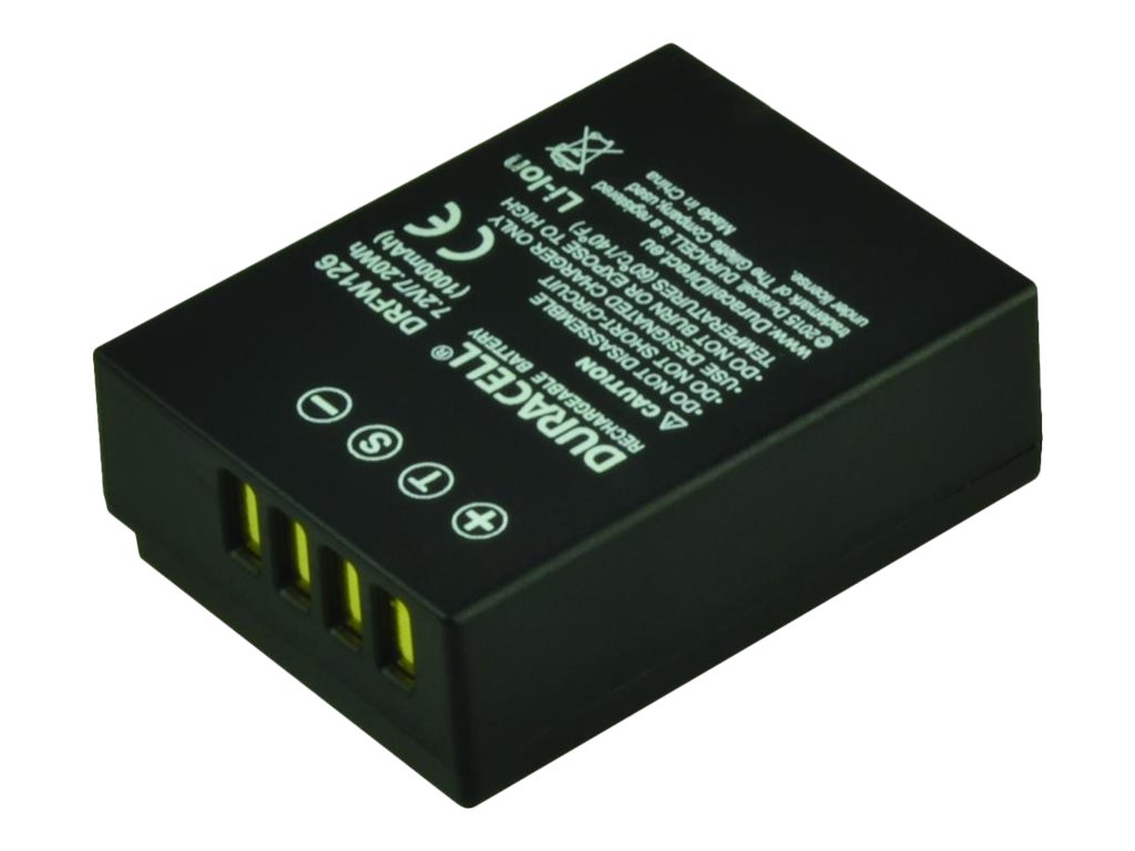 Duracell Batterie - Li-Ion - 1000 mAh - fürFujifilm X Series X100 - X-A10 - X-A3 - X-A5 - X-E2S - X-E3 - X-H1 - X-Pro2 - X-T10 - X-T2 - X-T20