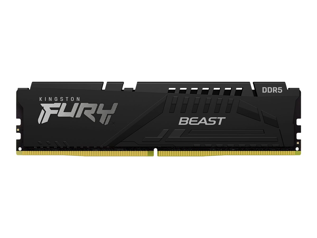 Kingston FURY Beast - DDR5 - Kit - 32 GB: 2 x16 GB - DIMM 288-PIN - 5600 MT/s / PC5-44800 - CL40 - 1.25 V - ungepuffert - on-die ECC - Schwarz