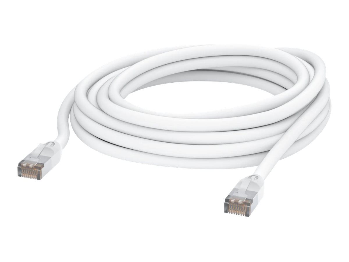 Ubiquiti UniFi - Patch-Kabel - RJ-45 (M) zu RJ-45 (M)8 m - 6 mm - STP - CAT 5e - im Freien - robust - weiß