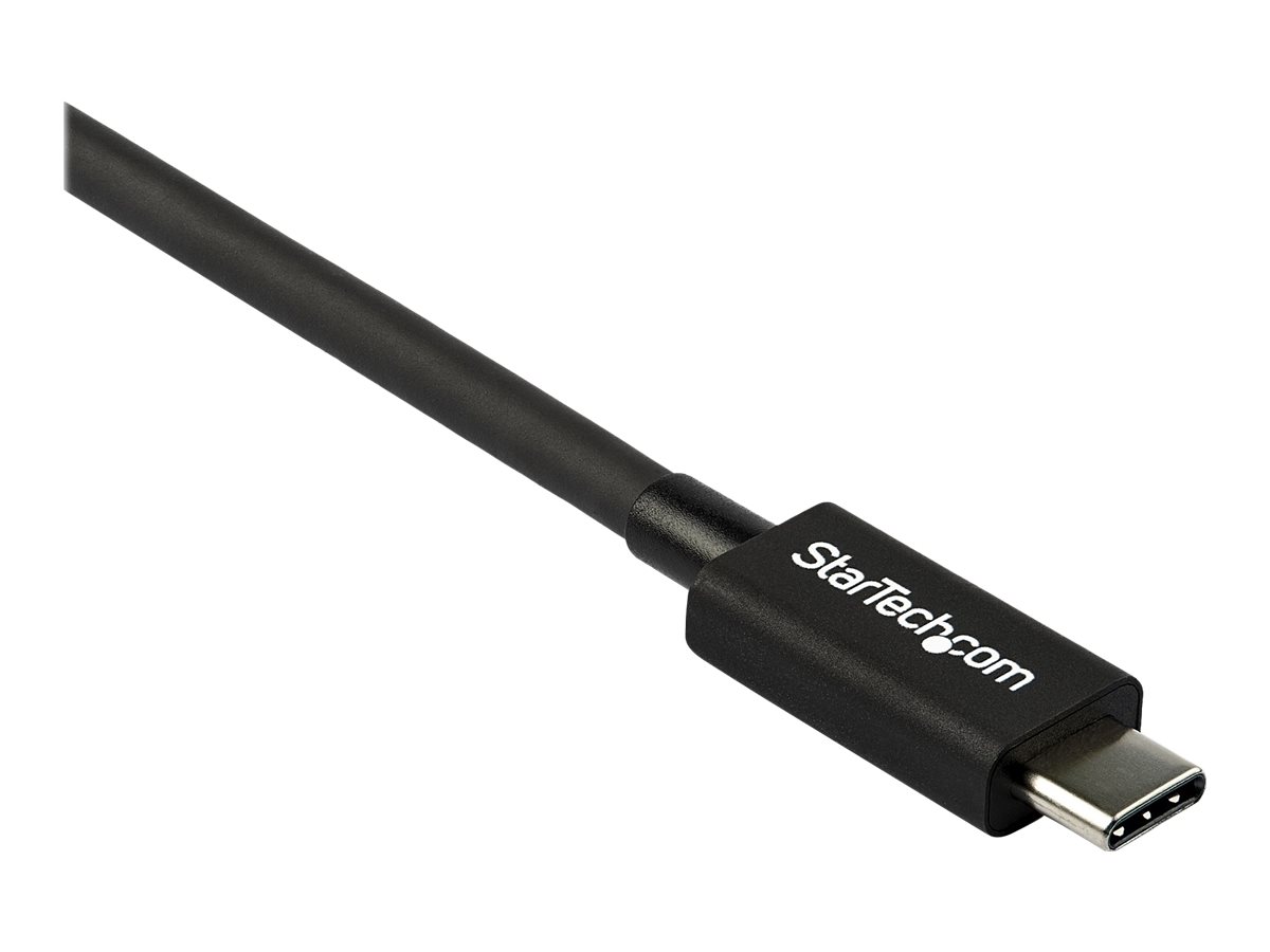 StarTech.com StarTech 0.8m Thunderbolt 3 auf Thunderbolt 3 Kabel - Thunderbolt-Kabel - USB-C (M)zu USB-C (M) - Thunderbolt 3 / USB / DisplayPort - 80 cm - 4K Unterstützung - 5K Unterstützung - Schwarz