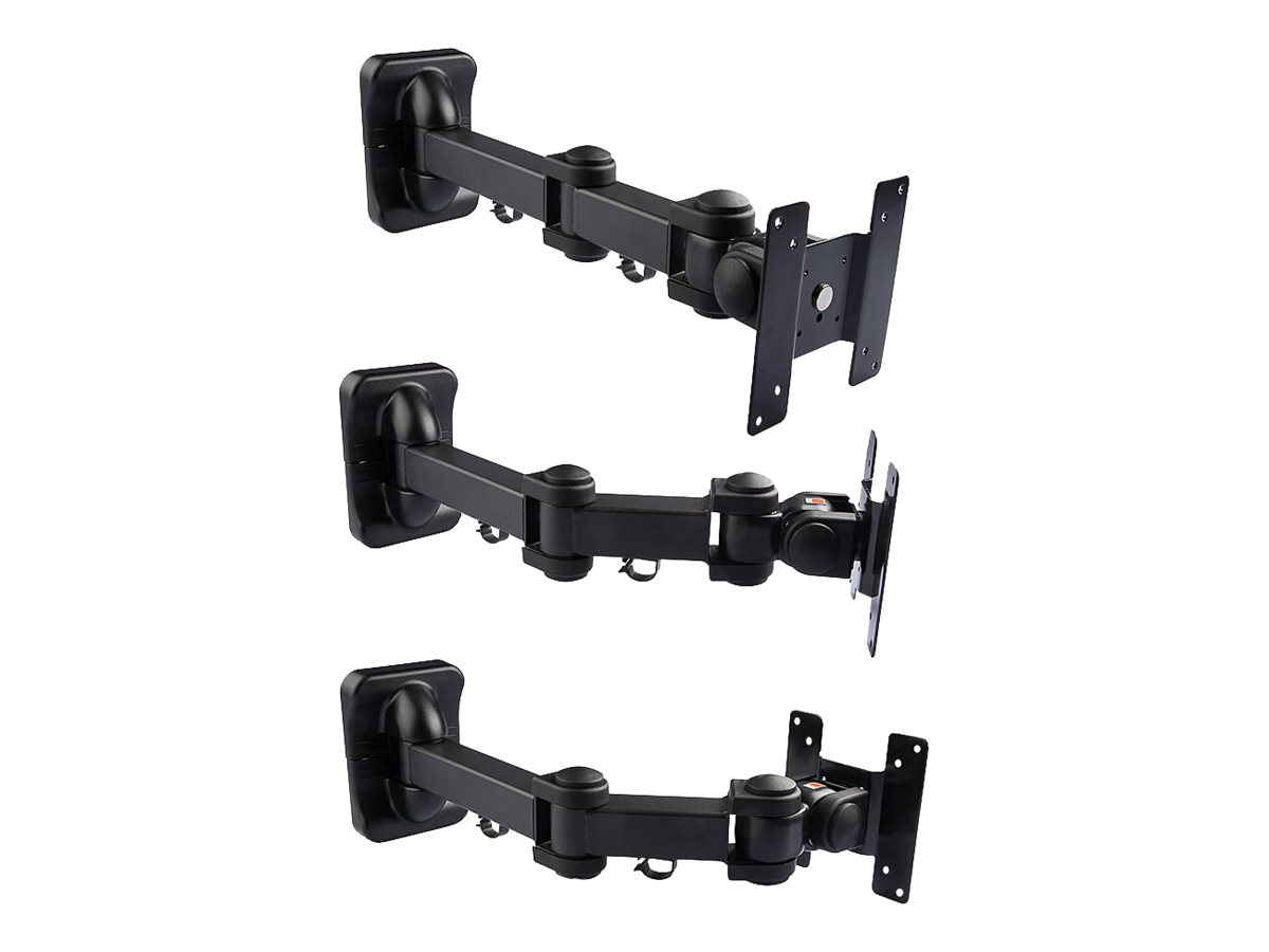 Lindy LCD Multi Joint Wall Bracket - Befestigungskit (Wandbefestigung, 3 Gelenkarme)für LCD-Display - Schwarz
