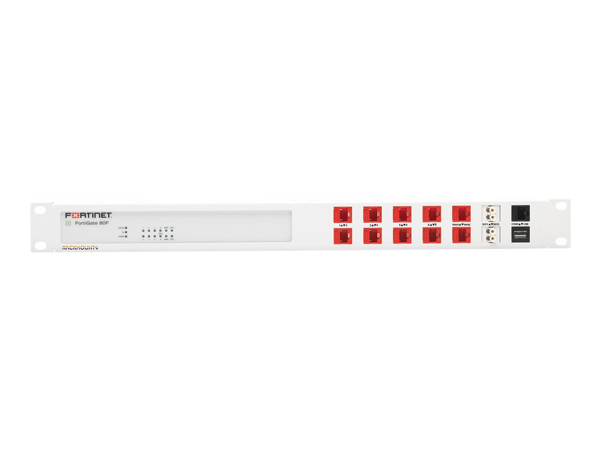 Fortinet Rackmount.IT RM-FR-T15 - Montagesatz für Netzwerkgeräte - Rack montierbar - RAL 9003 - 1U - 48.3 cm (19")für Fortinet FortiGate 80F - 81F