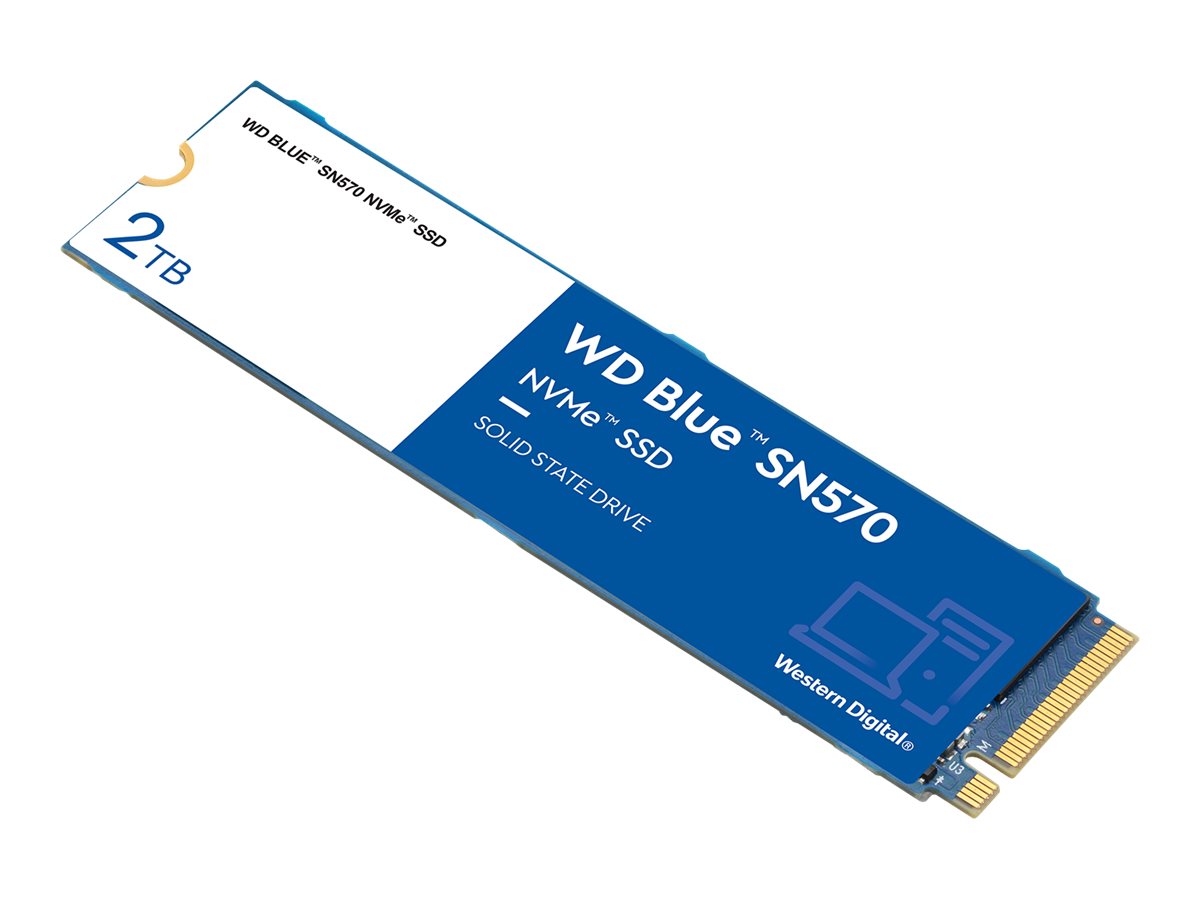 WD Blue SN570 NVMe SSD WDS200T3B0C - SSD - 2 TB - intern - M.2 2280 - PCIe 3.0 x4 (NVMe)2 TB - M.2 - PCIe Gen3 x4 - NVMe 1.4 - 3500 MB/s Lesen - 3500 MB/s Schreiben