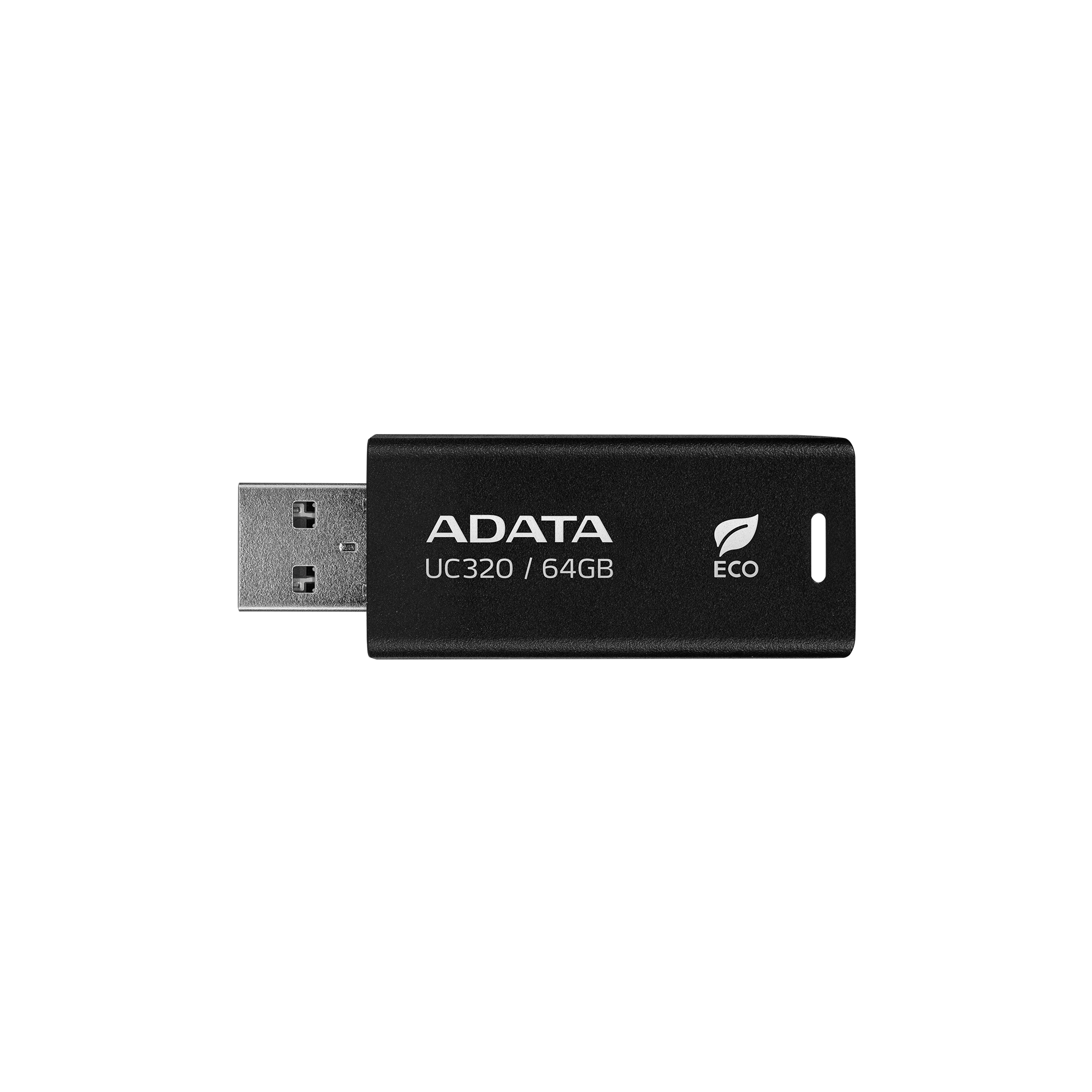 ADATA UC320, 64 GB, USB Typ-A, 3.2 Gen 1 (3.1 Gen 1), Ohne Deckel, 6,5 g, Schwarz64 GB - USB 3.0