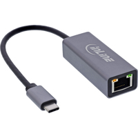 InLine USB 3.2 Netzwerkadapter Kabel - USB-C zu RJ45 Gigabit NetzwerkUSB 3.2 Netzwerkadapter Kabel - USB-C zu RJ45 Gigabit Netzwerk