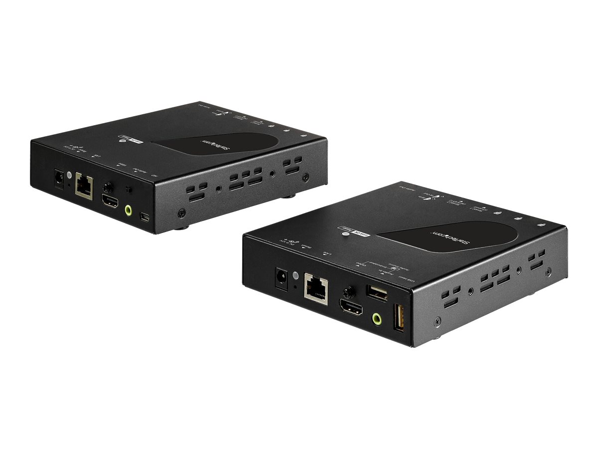 StarTech.com 4K HDMI Extender - KVM - 4K 30Hz - Video über CAT6 IP Ethernet mit USB (SV565HDIP)Erweiterung für Video/Audio - HDMI - bis zu 100 km - TAA-konform