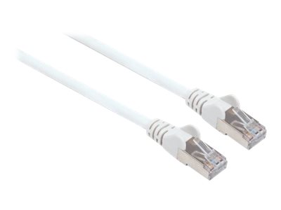 Intellinet Network Patch Cable, Cat7 Cable/Cat6A Plugs, 2m, White, Copper, S/FTP, LSOH / LSZH, PVC, RJ45, Gold Plated Contacts, Snagless, Booted, , Polybag - Netzwerkkabel - RJ-45 (M) zu RJ-45 (M) - 2