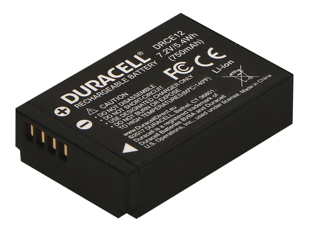 Duracell Batterie - Li-Ion - 800 mAh - für Canon EOS 100D, Kiss M, Kiss M2, Kiss X7, M, M10, M100, M2, M50, Rebel SL1PowerShot SX70