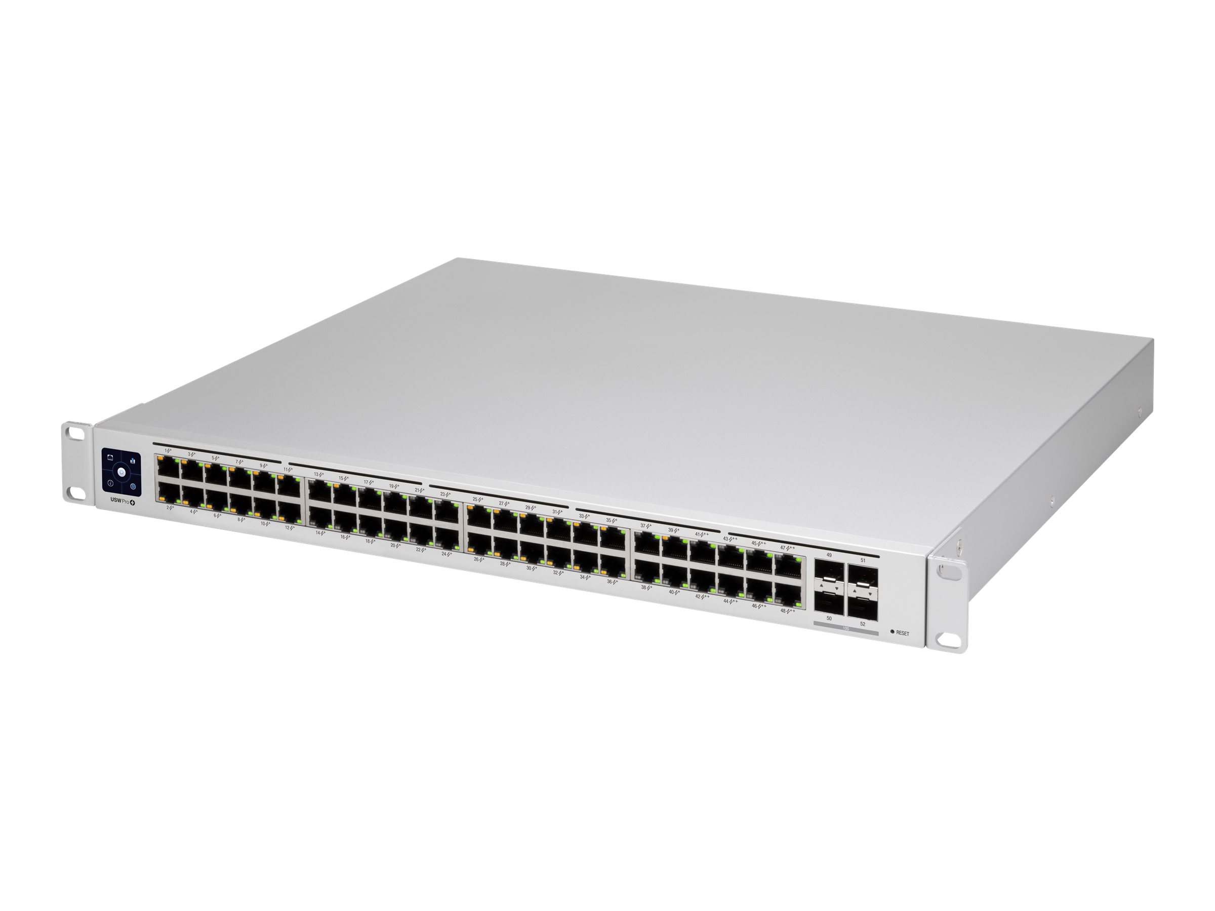 Ubiquiti UniFi Switch USW-PRO-48-POE - Switch - managed - 48 x 10/100/1000 (40 PoE+, 8 PoE++)+ 4 x 10Gb Ethernet SFP+ - an Rack montierbar - PoE++ (600 W)