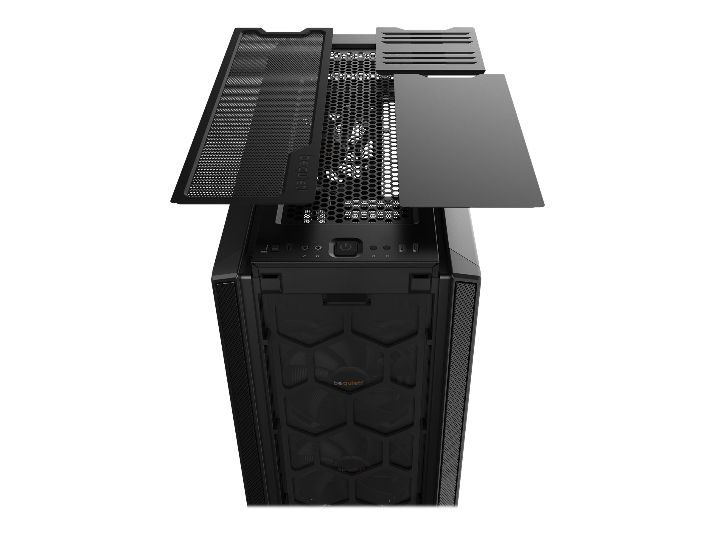 Be Quiet! Silent Base 802 Window - Tower - E-ATX - Seitenteil mit Fenster (gehärtetes Glas)keine Spannungsversorgung (ATX / PS/2) - Schwarz - USB/Audio