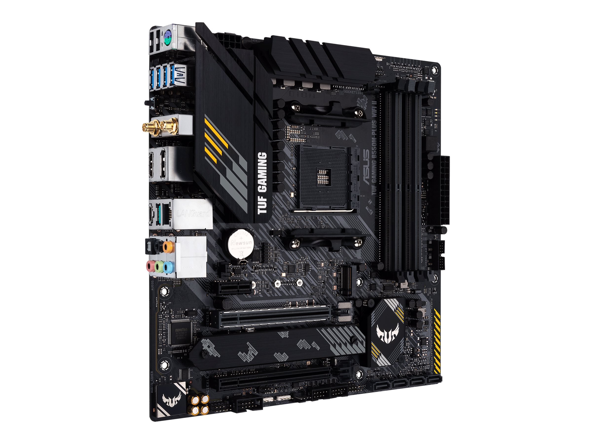 ASUS TUF GAMING B550M-PLUS WIFI II - Motherboard - micro ATX - Socket AM4 - AMD B550 Chipsatz - USB-C Gen2, USB 3.2 Gen 1, USB 3.2 Gen 2 - 2.5 Gigabit LAN, Wi-Fi 6, Bluetooth - Onboard-Grafik (CPU erf