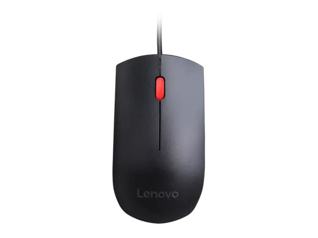Lenovo Essential - Maus - rechts- und linkshändig optisch - 3 Tasten - kabelgebunden - USB - Schwarz - für ThinkPad T16 Gen 4 21QN