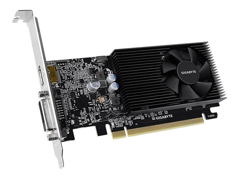 Gigabyte GT 1030 Low Profile D4 2G - GrafikkarteGF GT 1030 - 2 GB DDR4 - PCIe 3.0 Low-Profile - DVI - HDMI