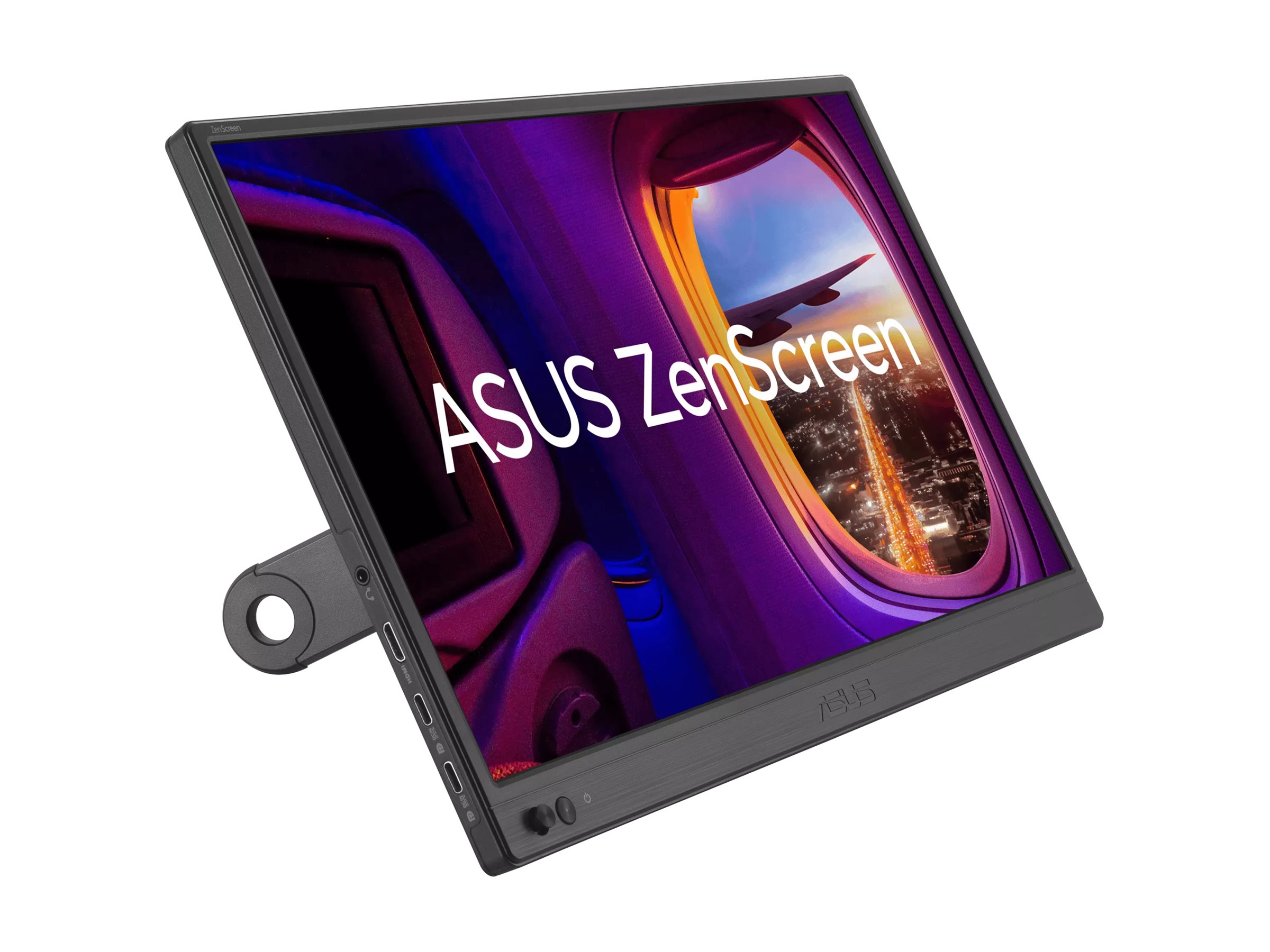 ASUS ZenScreen MB169CK - LED-Monitor - 40.6 cm (16")(15.6" sichtbar) - tragbar - 1920 x 1080 Full HD (1080p) @ 60 Hz - IPS - 250 cd/m² - 800:01:00 - 5 ms - Mini HDMI - 2xUSB-C - Schwarz