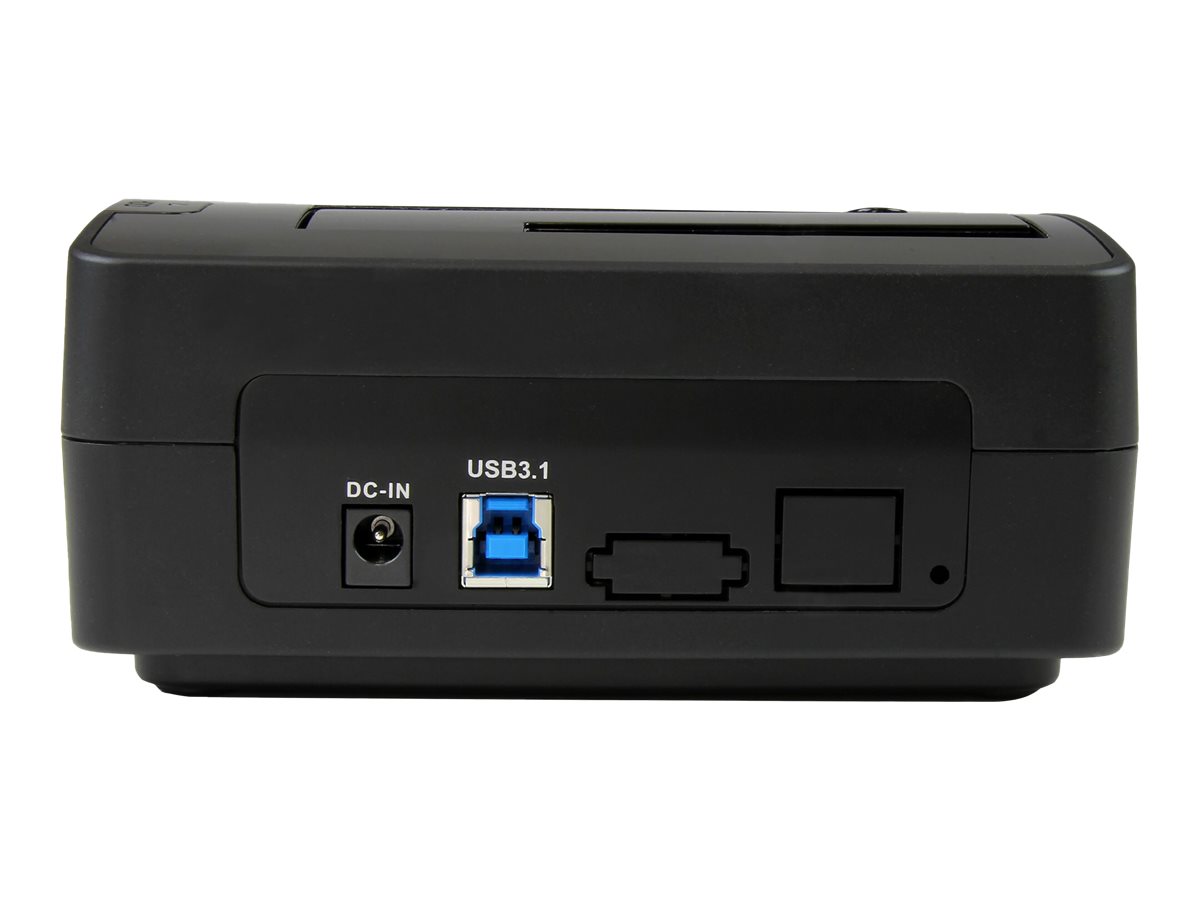 StarTech.com USB 3.1 (10 Gbit/s) Festplatten Dockingstation für 2,5 (6,4cm)/ 3,5 (8,9 cm) SATA SSD / HDD mit UASP - Speicher-Controller mit Datenanzeige - Netzanzeige - 2.5" - 3.5" (6.4 cm - 8.9 cm) -