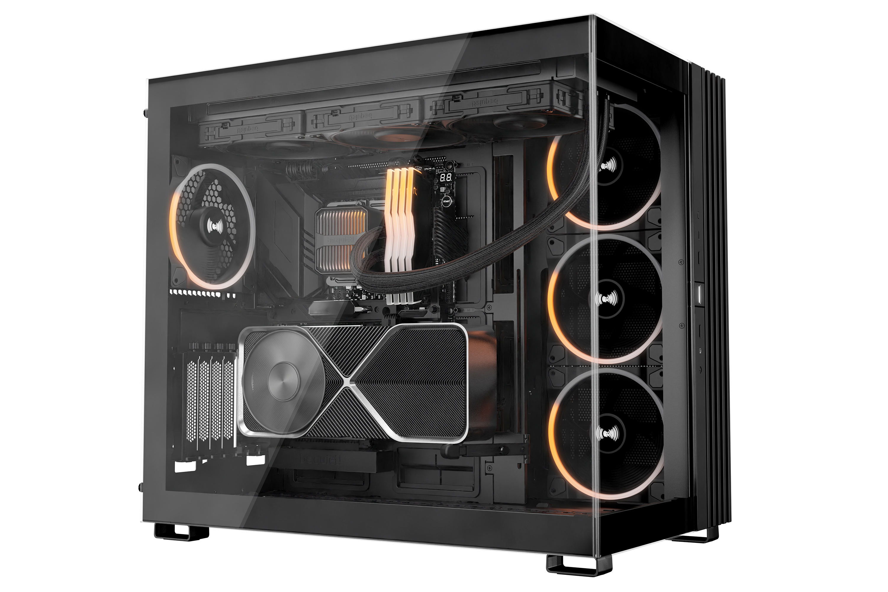Be Quiet! Silent Loop 3 - Prozessor-Luftkühler - Kühlergröße: 420 mm - (für: LGA1150, LGA1151, LGA1155, LGA1200, LGA1700, LGA1851, AM4, AM5, TR4, TR5)Kupfer-Bodenplatte und vernickelte Aluminium-Finne