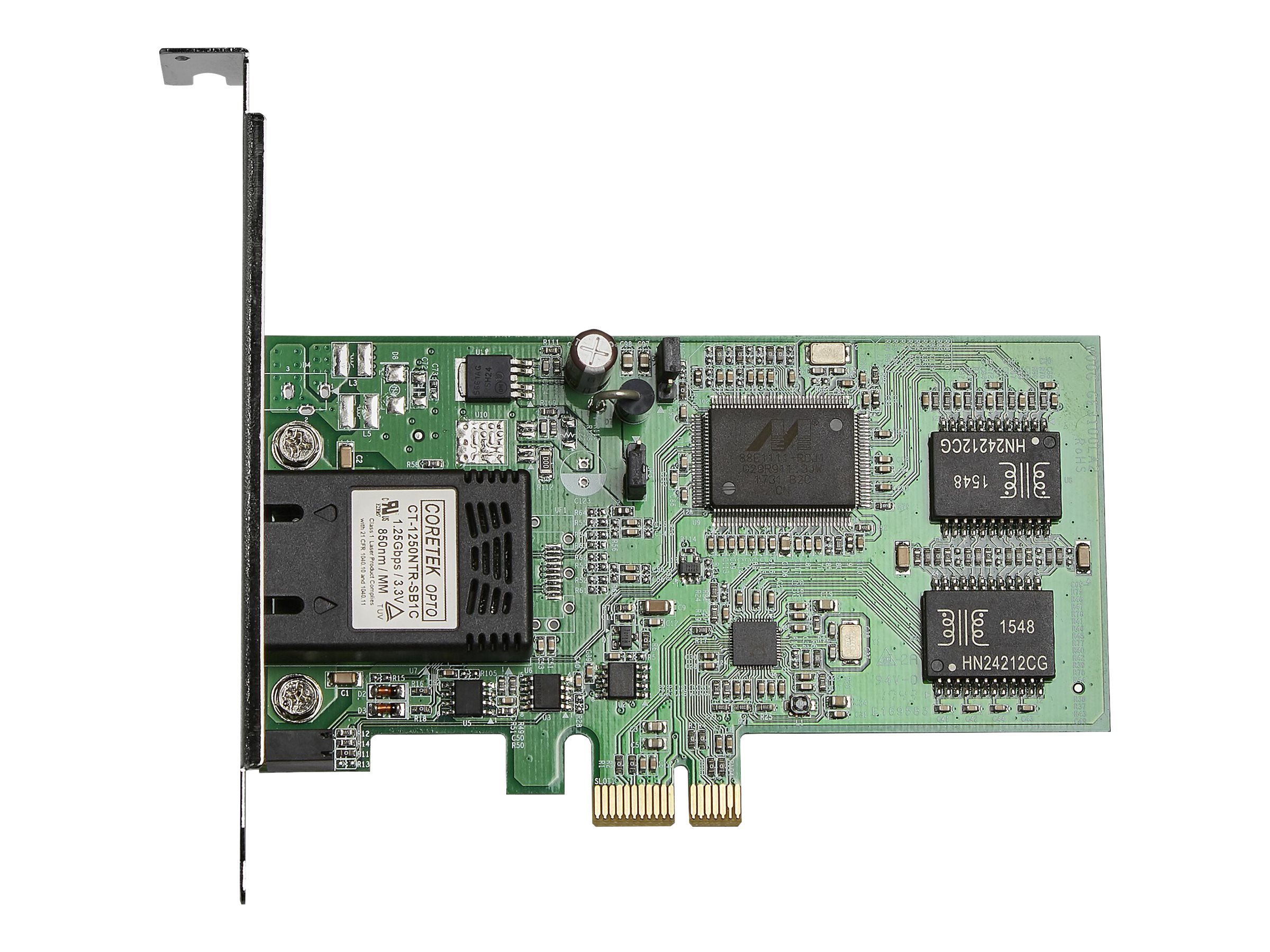 StarTech.com LWL / Glasfaser PCI Express GigabitNetzwerkkarte - SC Fibre Channel Multimode NIC - 550m - Netzwerkadapter - PCI Express x1 - 1000Base-FX