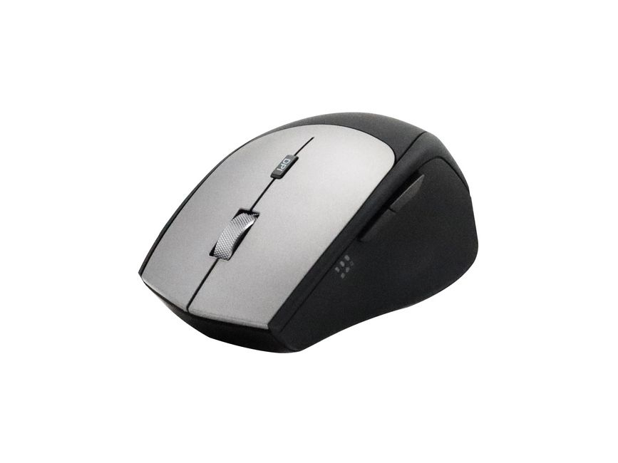 Equip Maus - ergonomisch - optisch - 6 Tastenkabellos - 2.4 GHz - USB / USB-C Wireless-Empfänger - Schwarz - Hängebox