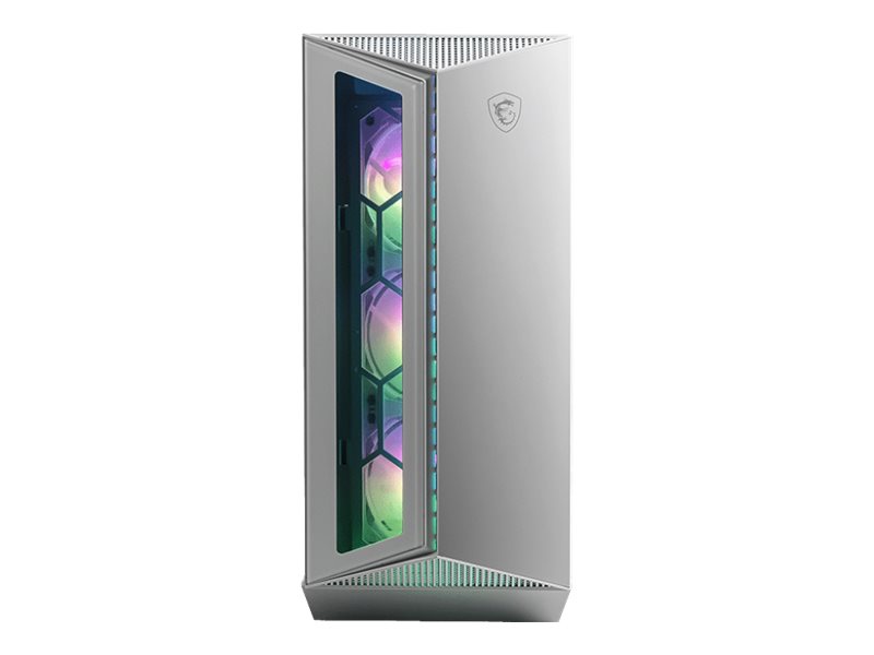 MSI MPG GUNGNIR 110R - Mid tower - ATX - Seitenteil mit Fenster (gehärtetes Glas)keine Spannungsversorgung (ATX) - weiß - USB/Audio