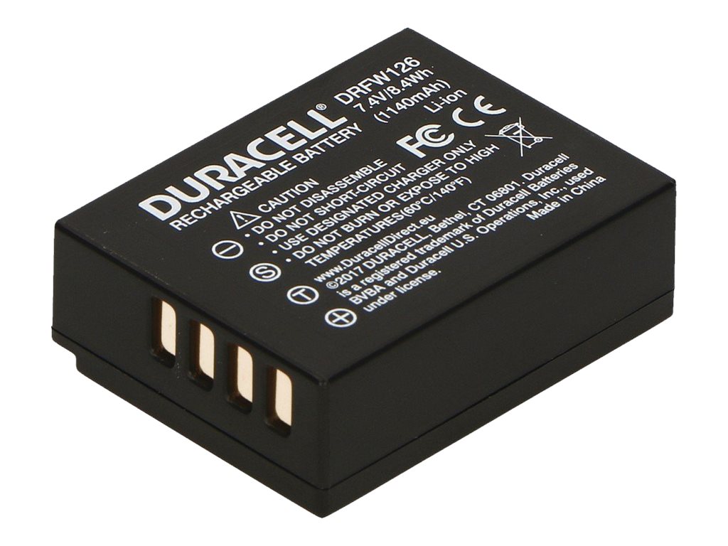 Duracell Batterie - Li-Ion - 1000 mAh - fürFujifilm X Series X100 - X-A10 - X-A3 - X-A5 - X-E2S - X-E3 - X-H1 - X-Pro2 - X-T10 - X-T2 - X-T20
