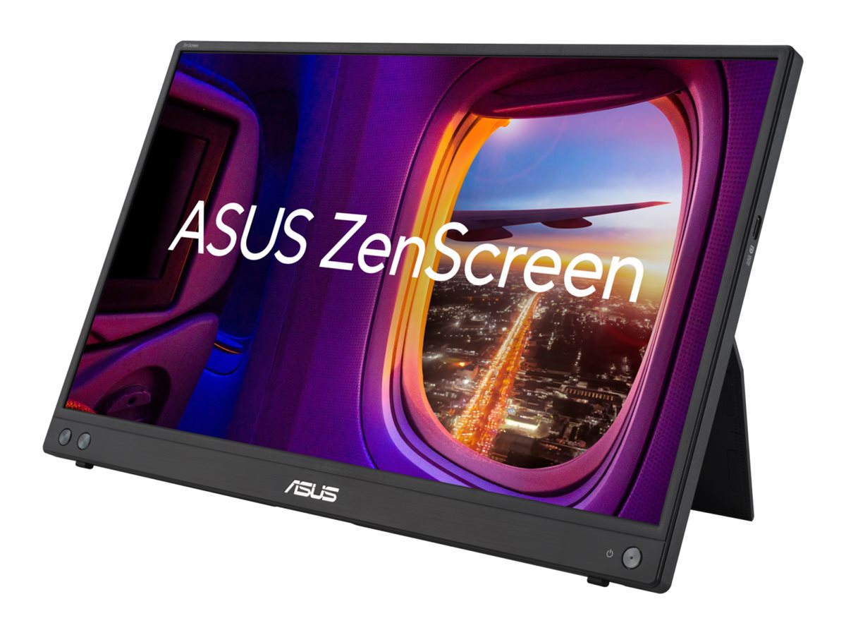 ASUS ZenScreen MB16AHV - LED-Monitor - 40.6 cm (16")(15.6" sichtbar) - tragbar - 1920 x 1080 Full HD (1080p) @ 60 Hz - IPS - 250 cd/m² - 800:1 - 5 ms - Mini HDMI - 2xUSB-C - Schwarz