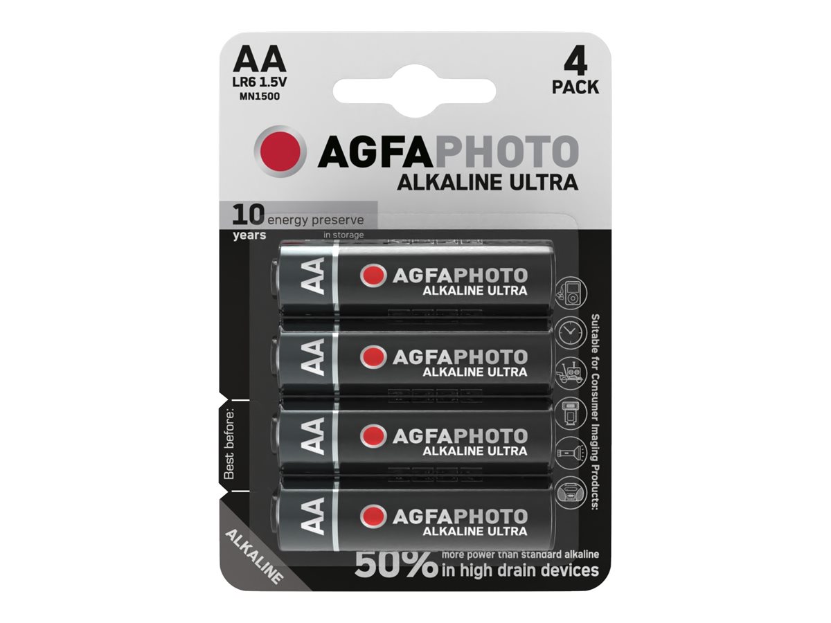 AgfaPhoto Ultra - Batterie 4 x AA Mignon - Alkalisch