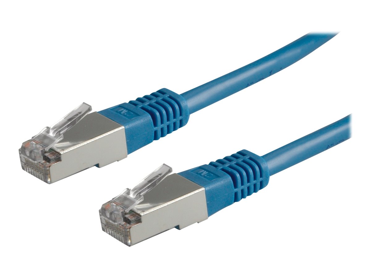 VALUE Patch-Kabel - RJ-45 (M) zu RJ-45 (M)2 m - Paare in Metallfolie (PiMf) - CAT 6 - geschirmt - Blau
