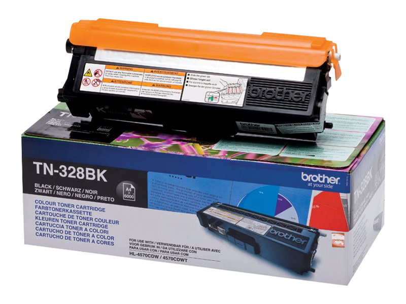 Brother TN328BK - Schwarz - original - Tonerpatronefür Brother DCP-9270CDN