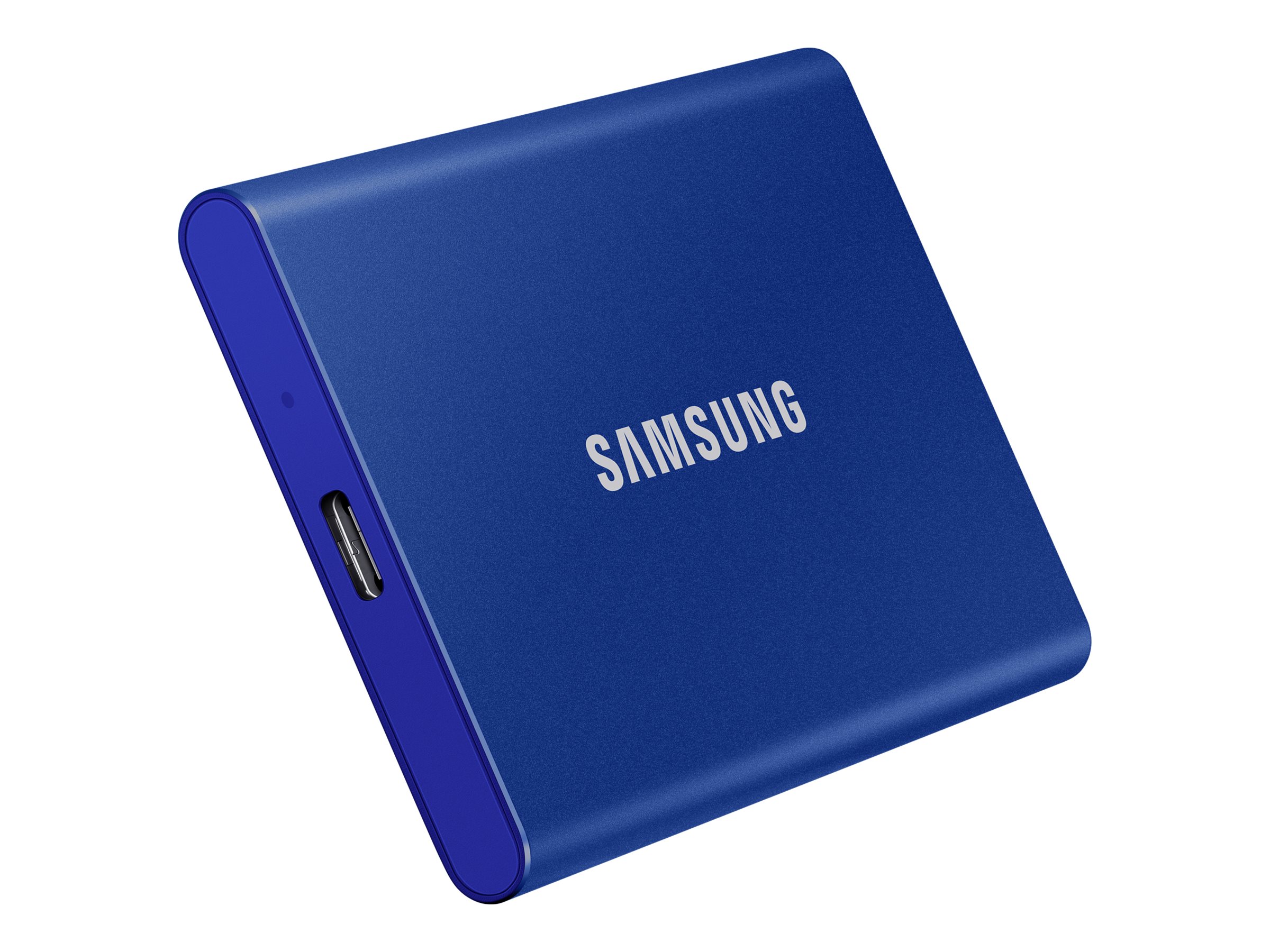 Samsung T7 MU-PC1T0H - SSD - verschlüsselt - 1 TB - extern (tragbar)USB 3.2 Gen 2 (USB-C Steckverbinder) - 256-Bit-AES - Indigo-Blau