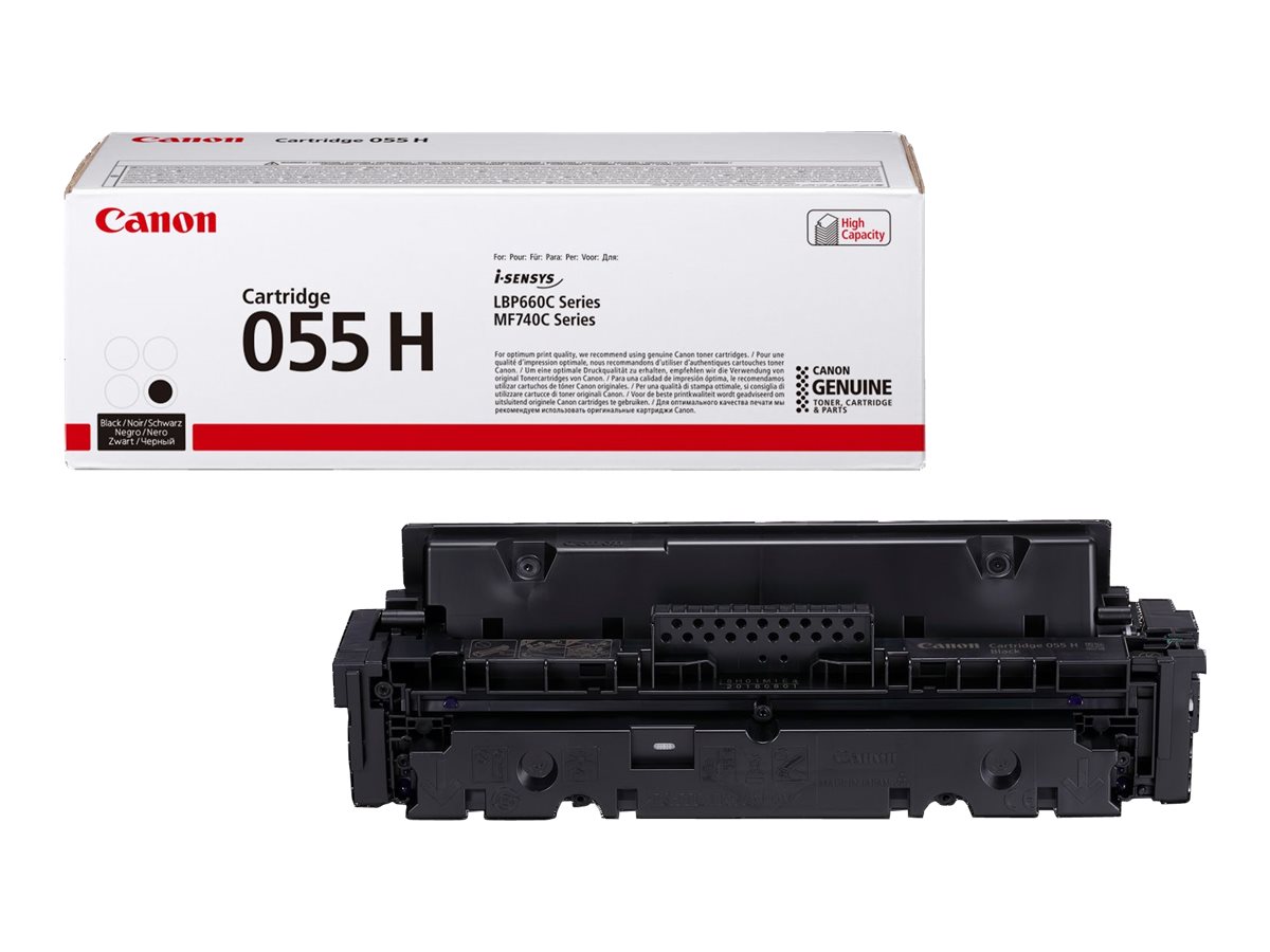 Canon 055 H - Hohe Ergiebigkeit - Schwarz - originalTonerpatrone - für imageCLASS LBP664; i-SENSYS LBP663 - LBP664 - MF742 - MF744 - MF746; Satera LBP662