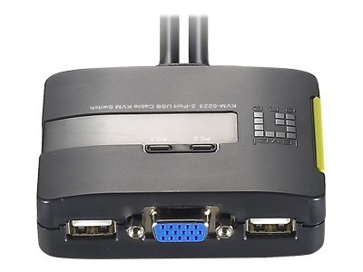 LevelOne KVM-0223 - KVM-/Audio-Switch - 2 x KVM/AudioDesktop