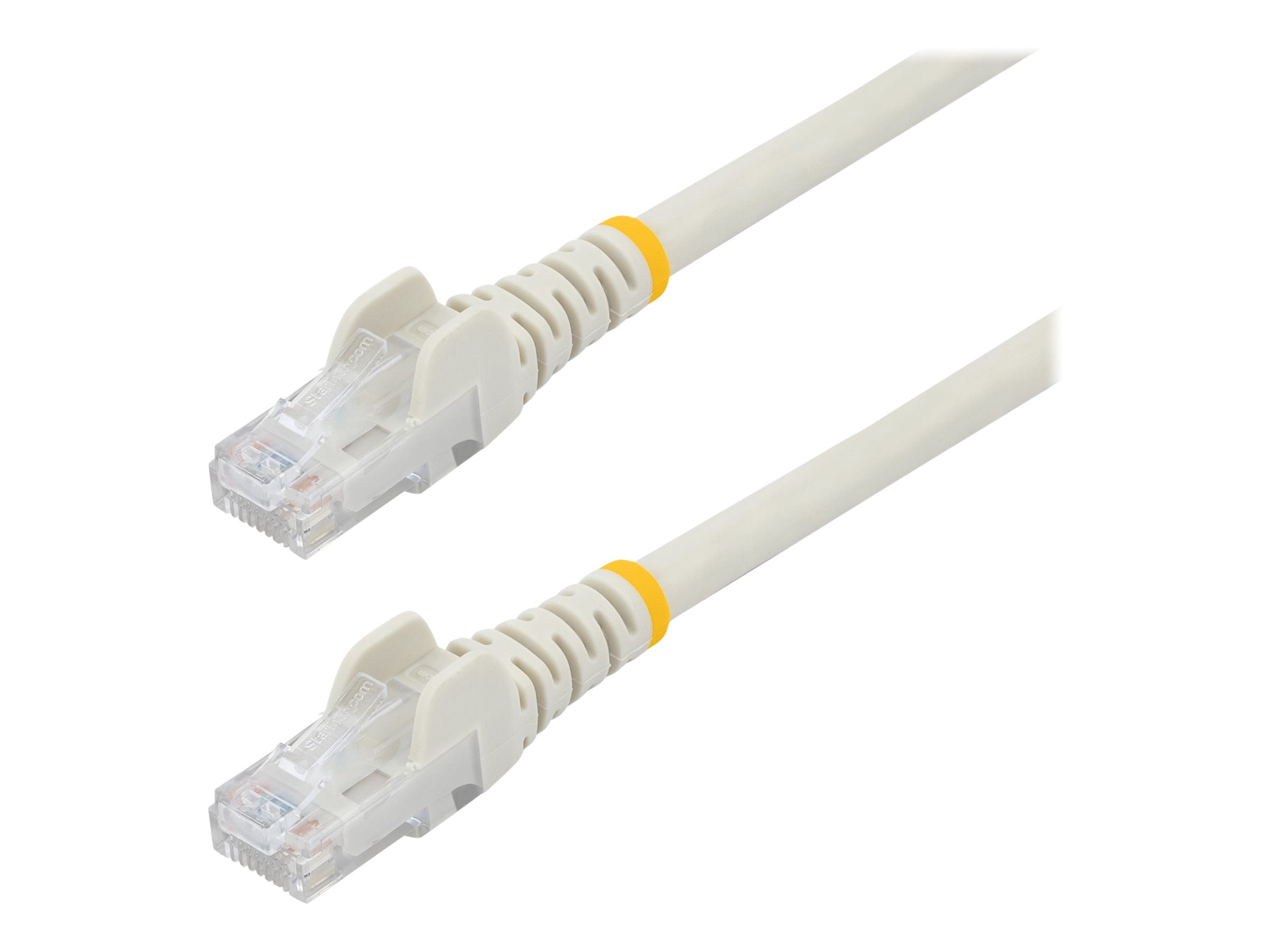 StarTech.com 1m CAT6 Ethernet Cable, 10 Gigabit Snagless RJ45 650MHz 100W PoE Patch Cord, CAT 6 10GbE UTP Network Cable w/Strain Relief, White, Wiring is UL Certified/TIA - Category 6 - 24AWG (N6PATC1