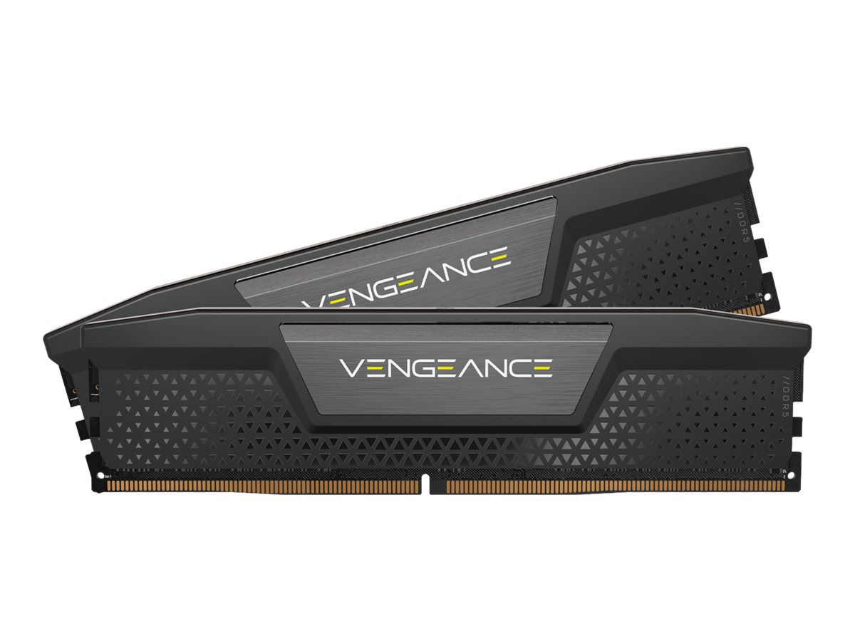 Corsair Vengeance - DDR5 - Kit - 64 GB: 2 x 32GB - DIMM 288-PIN - 5200 MT/s / PC5-41600 - CL40 - 1.25 V - ungepuffert - non-ECC - Schwarz