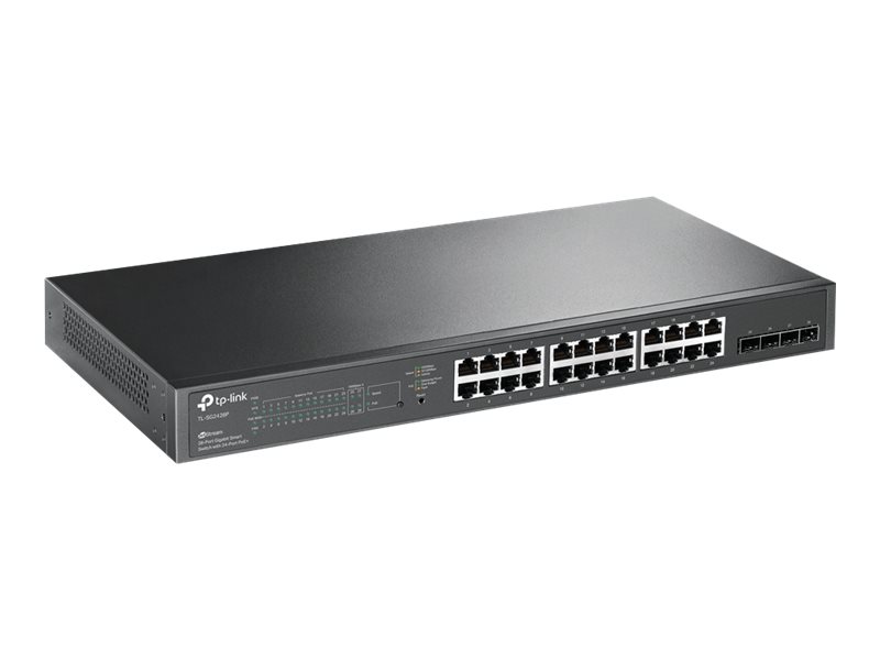 TP-LINK Omada TL-SG2428P, Managed, L2/L2+, Gigabit Ethernet (10/100/1000), Power over Ethernet (PoE), Rack-Einbau, 1U1 Gbps - 28-Port - DHCP - IPv6 - SNMP - TCP/IP - Power over Ethernet - Kabellos - R