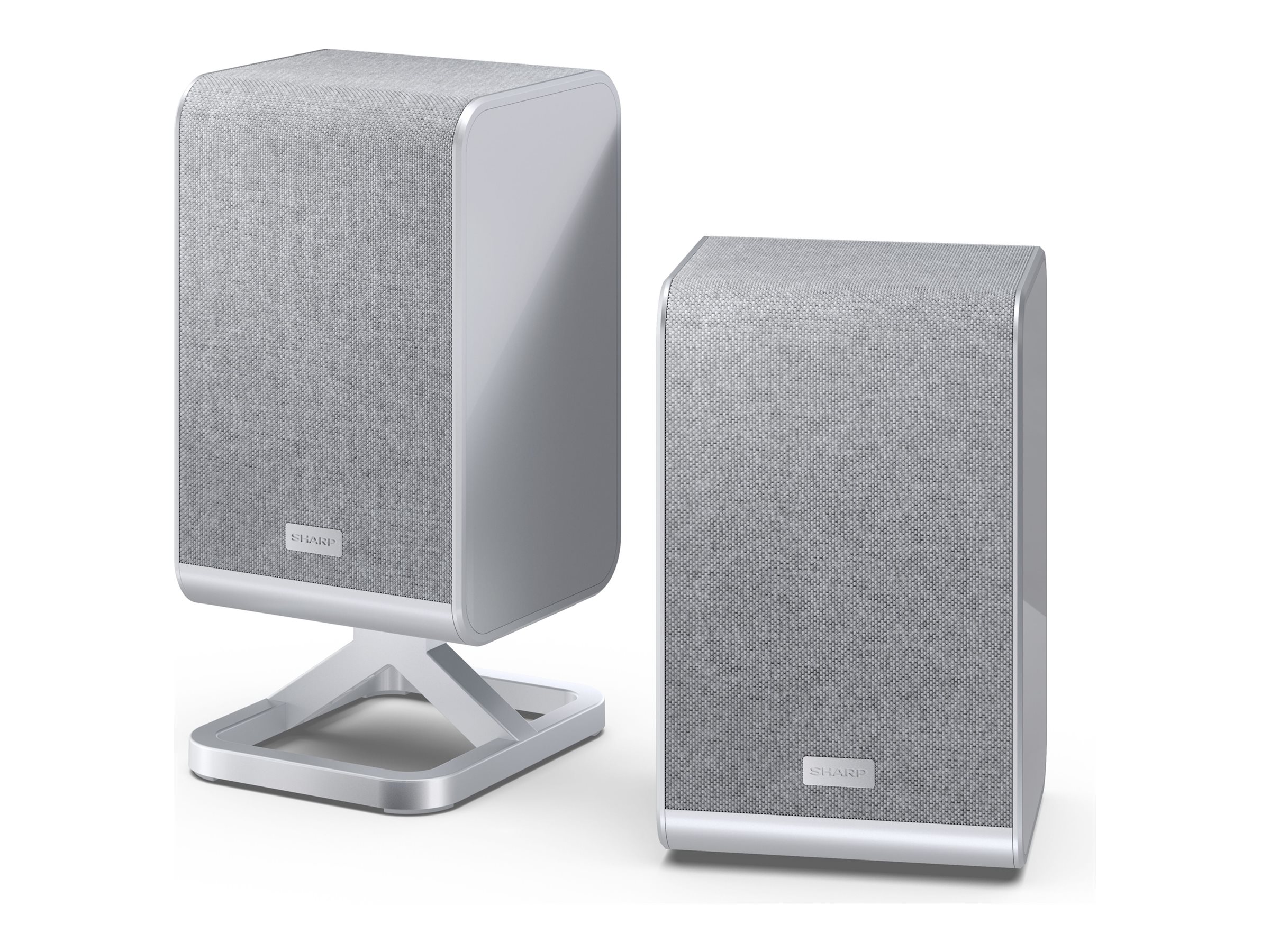 Sharp HT-SPR52021 - Q Series - Lautsprecher - für Heimkino - 2.0.2-Kanal - kabellos - 66 Watt (Gesamt)Satin Silver