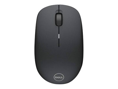 EMC DELL WM126 Wireless-Maus (schwarz), Beidhändig, Optisch, RF Wireless, 1000 DPI, Schwarz