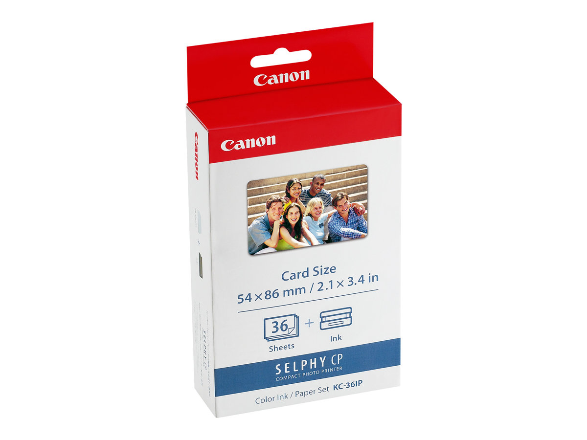 Canon KC-36IP - 54 x 86 mm Druckpatrone / Papiersatzfür Canon SELPHY CP1000 - CP1200 - CP1300 - CP530 - CP780 - CP790 - CP800 - CP820 - CP900 - CP910
