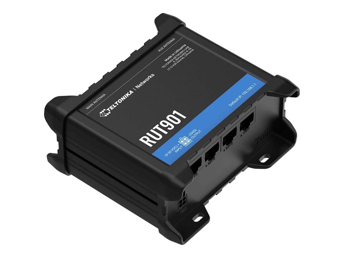 Teltonika RUT901 - Wireless Router 3-Port-SwitchPPP 2,4 GHz - an DIN-Schiene montierbar - oberflächenmontierbar