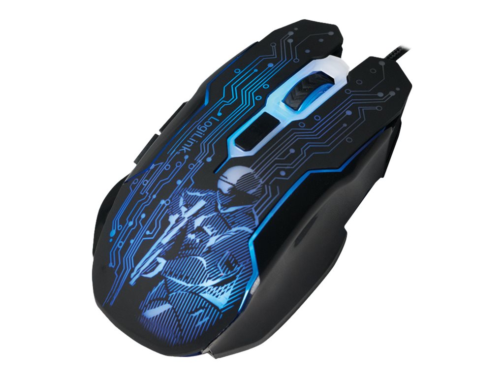LogiLink Gaming - Maus - optisch - 6 Tastenkabelgebunden - USB - Schwarz