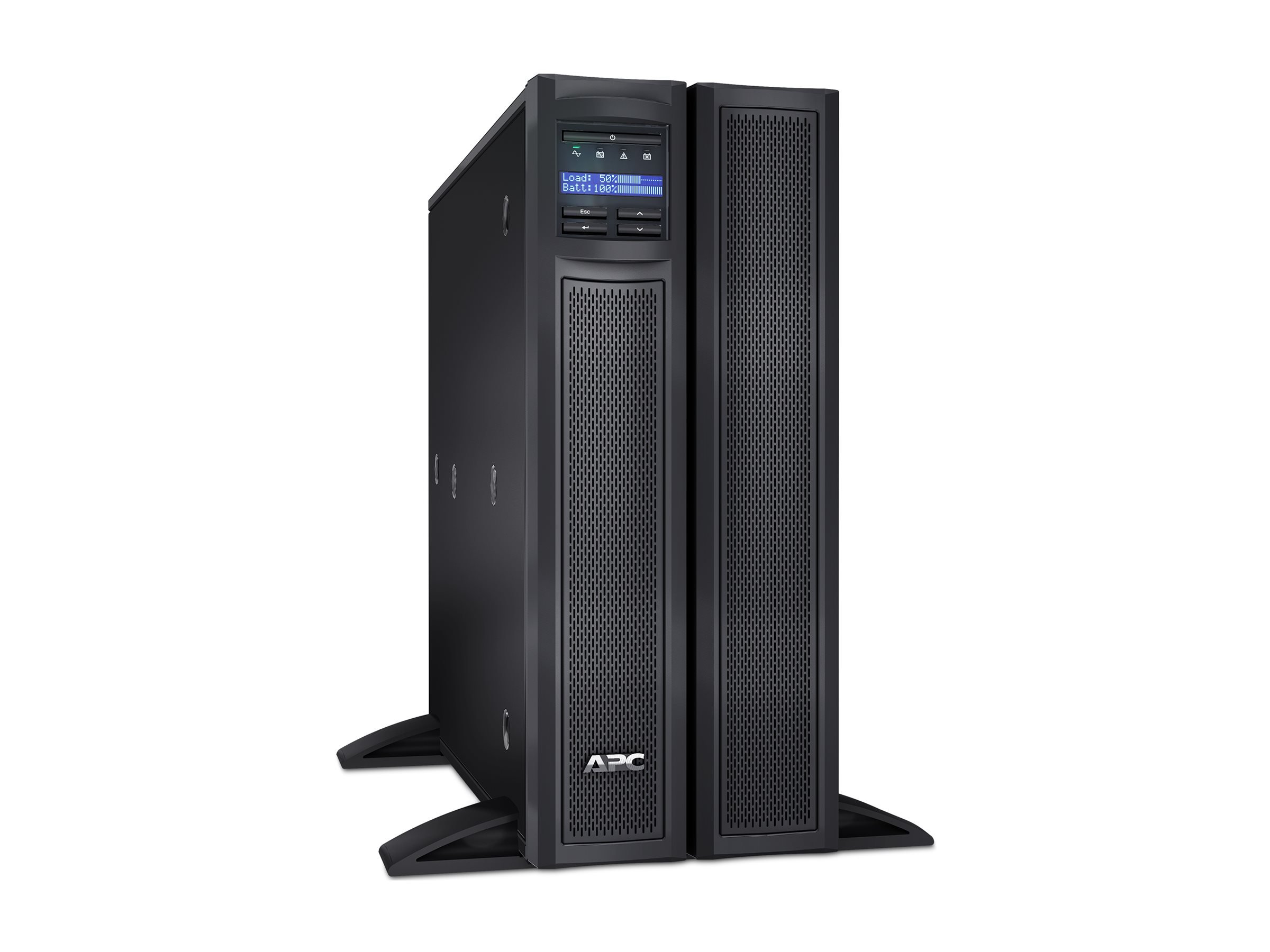 APC Smart-UPS X 3000 Rack/Tower LCD - USV (in Rack montierbar/extern)Wechselstrom 208/230 V - 2700 watt - 3000 VA - 1-phasig - RS-232 - USB - Ausgangsanschlüsse: 12 - 4U - Schwarz - APC Take-Back
