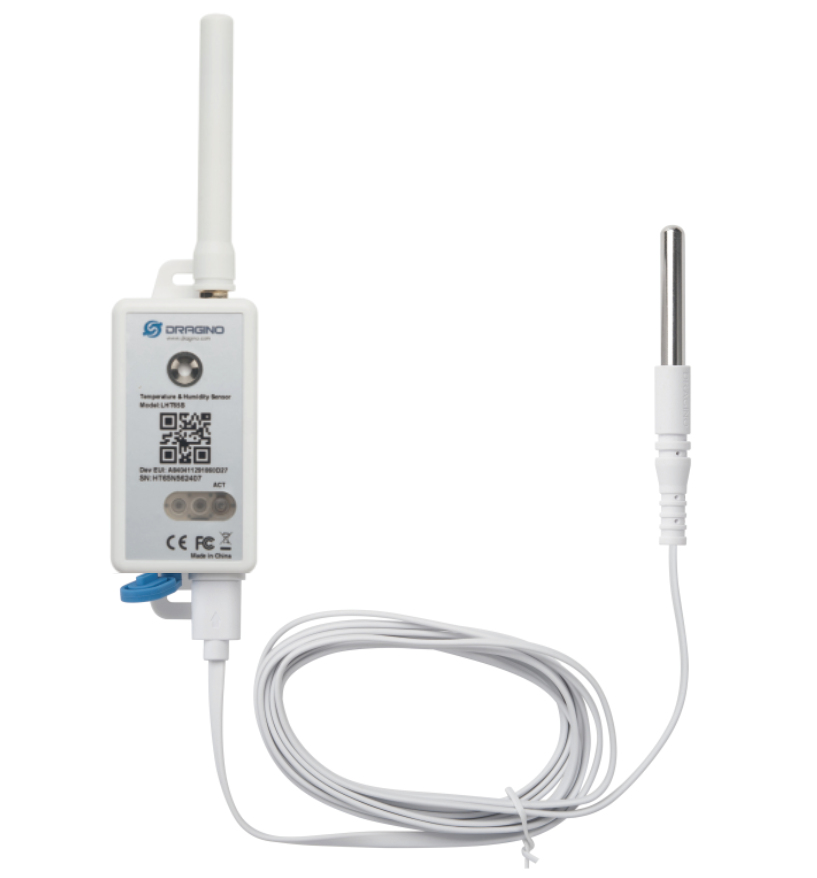 Dragino Technology LHT65S, Drinnen/Draußen, Temperatur- & Feuchtigkeitssensor, Freistehend, -40 - 80 °C, Kabellos, 0 - 96%
