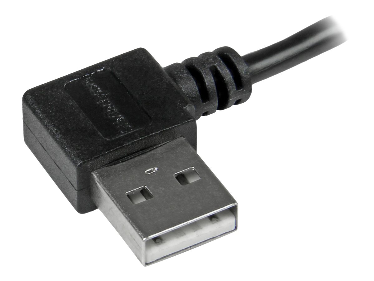 StarTech.com StarTech Micro USB Kabel mit rechts gewinkelten Anschlüssen - Stecker/Stecker - 1m - USB A zu Micro B Anschlusskabel - USB-Kabel - Micro-USB Typ B (M)zu USB (M) - USB 2.0 - 1 m - rechtwin