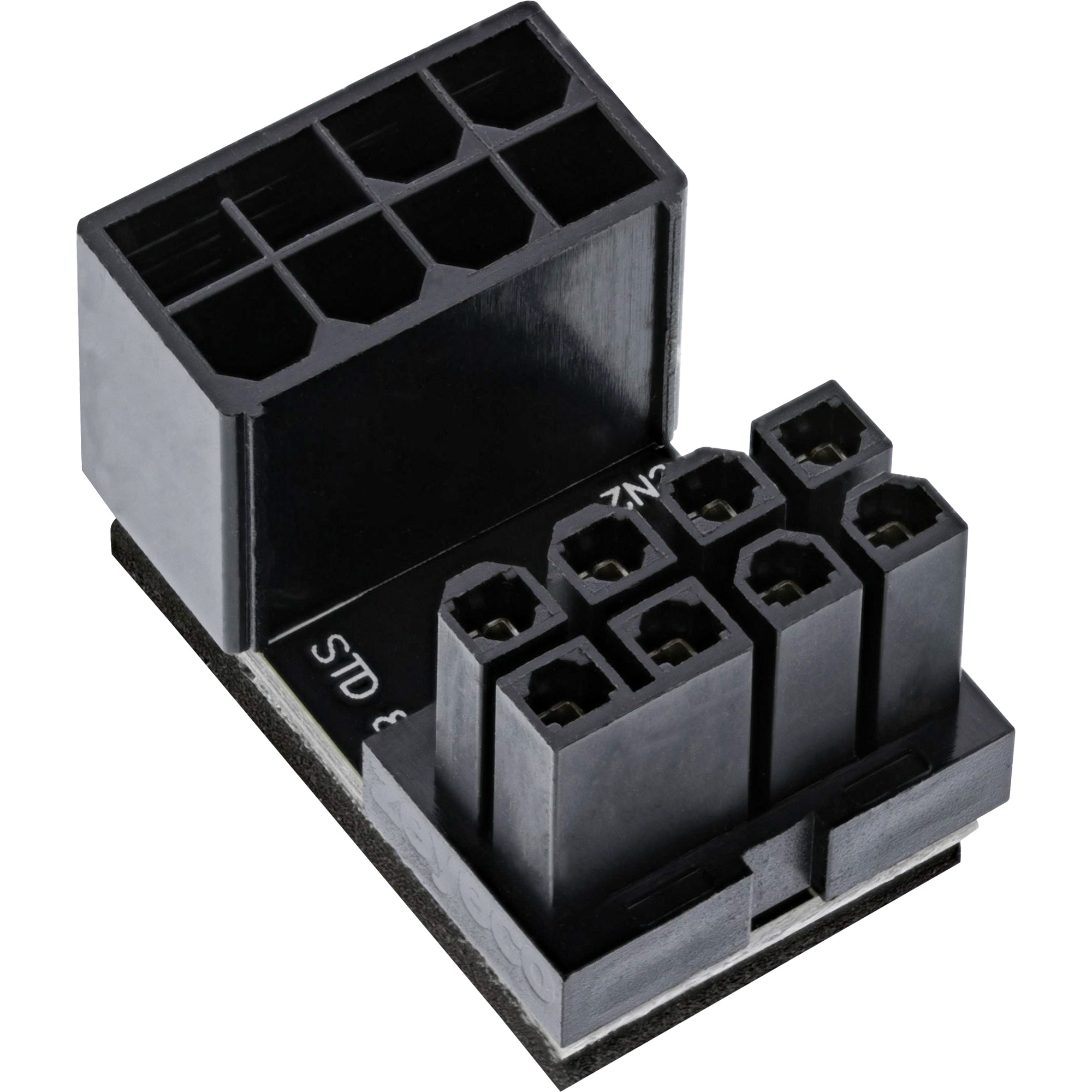 InLine Stromadapter intern - 180° ATX 8pol Stecker / Buchsezu 8-poliger PCIe Power (W) gewinkelt