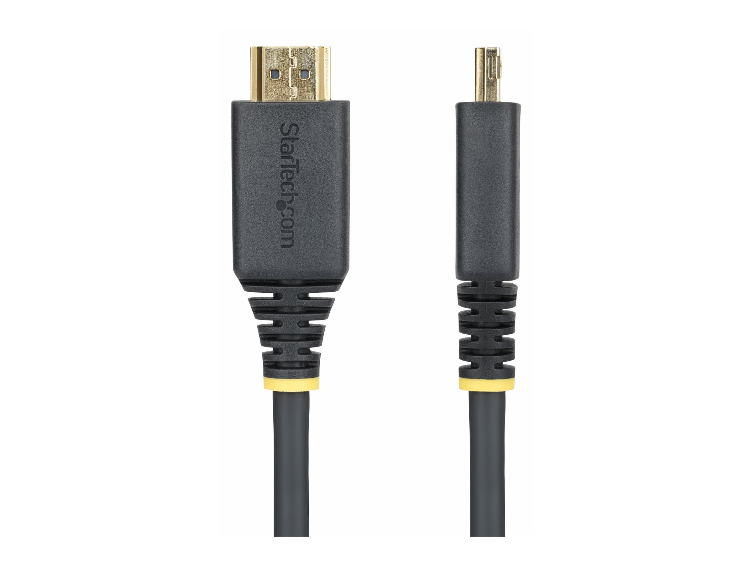 StarTech.com Startech 3ft High Speed HDMI Cable w/Gripping Connectors, 4K 60HzHohe Geschwindigkeit - HDMI-Kabel mit Ethernet - HDMI männlich zu HDMI männlich - 90 cm - abgeschirmt - Schwarz - halogenf