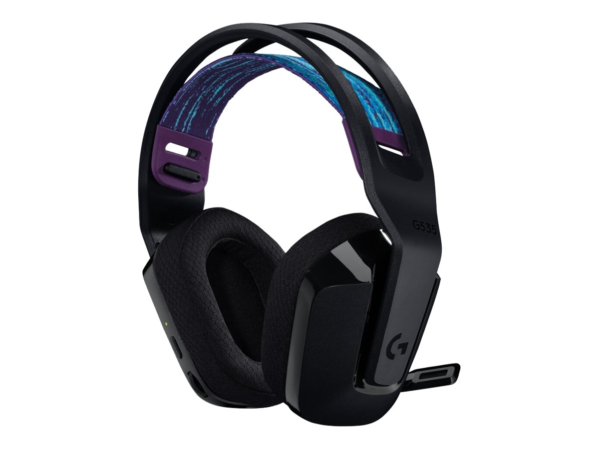 Logitech G G535 LIGHTSPEED Wireless Gaming HeadsetHeadset - ohrumschließend - LIGHTSPEED - kabellos - Schwarz - Discord-zertifiziert